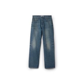 Miu Miu Five-pocket Denim Jeans, Woman, Navy, Size 24