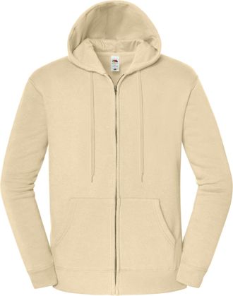 Fruit Of The Loom Fruit of the Loom Heren Iconic Premium Volledige Ritshoodie (Woestijnzand)