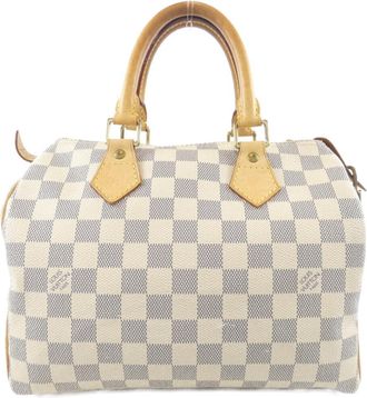 Louis Vuitton Azur Coated Canvas Boston Bag (Pre-Owned)