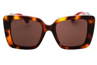 Gucci GG1861S Oversized Tortoiseshell Acetate Sunglasses - Brown