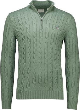 GANT Truien & Vesten, Heren, Groen, L, Groene trui voor heren