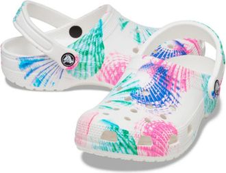Crocs Classic 207858-928 Clogs Mens White Heel Strap Casual Shoes UPS917