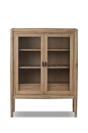 Anthropologie Glenview Oak Bar Cabinet
