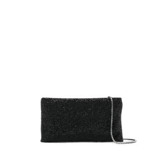 Benedetta Bruzziches Cross Body Bags, female, Black, Size: ONE SIZE Crystal Studded Black Shoulder Bag