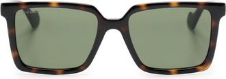 Gucci GG1540S square-frame glasses - unisex - Acetate - 55 - Brown