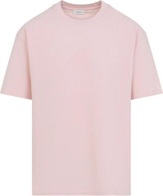 Saint Laurent T-Shirts, male, Pink, Size: XL Large Bord T Shirt