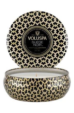 Voluspa Suede Noir 3-Wick Tin Candle at Nordstrom Rack