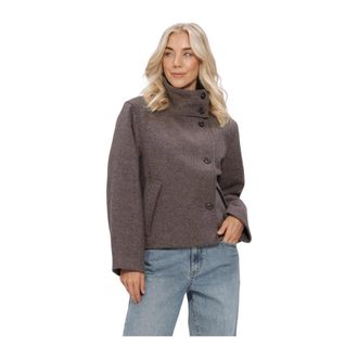 Object Object - Dames Jassen Objriki Re Short Jacket Noos - Dames - Jassen - Bruin - Maat: M