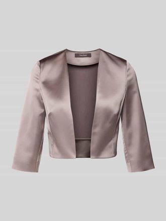 Vera Mont Kurzblazer mit offener Vorderseite in Taupe, Gr&ouml;&szlig;e 34