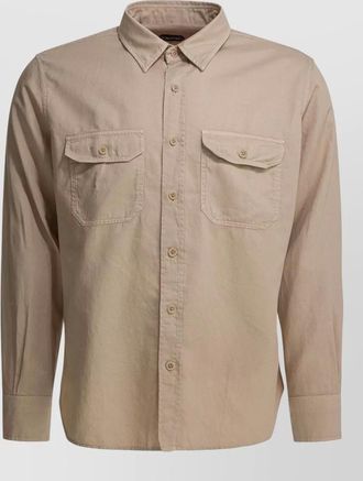 Tom Ford linen blend shirt military style pockets
