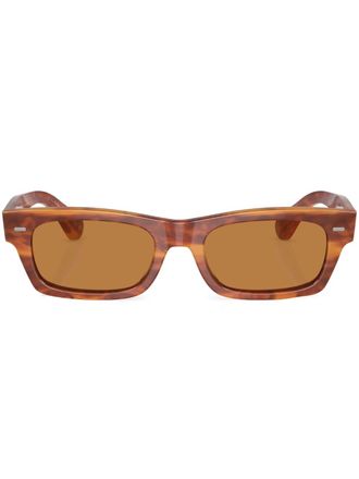 Oliver Peoples Occhiali da sole squadrati Davri - Verde