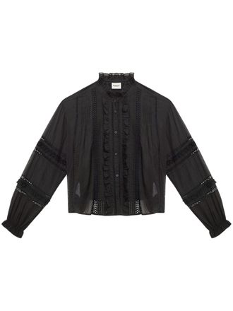 Isabel Marant Valda shirt - women - Cotton - 40 - Black