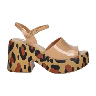 Melissa Lina Hoge Sandalen - Dames - Schoenen - Bruin - Maat: 41 EU Synthetisch