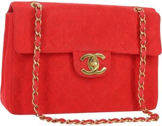 Chanel Flap Shoulder Bag Canvas Multicolour Canvas Handbag (Pre-Owned)