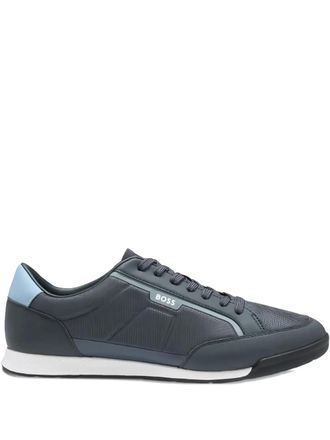 HUGO BOSS Nitan_Lowp_txthem Navy sneakers - Blue
