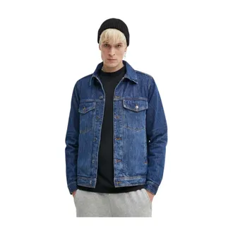 Wood Wood Heren, Jassen, Blauw, Maat: L Denim