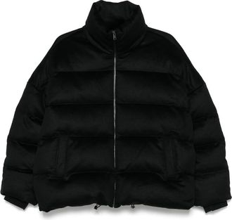Soft Goat High-neck Puffer Jacket