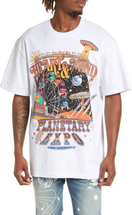 Billionaire Boys Club BB Expo T-Shirt Men White Cotton Graphic Oversized FROG434