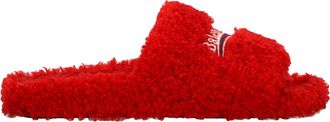 Balenciaga Pre-owned Mens Furry Open Mule in Red - Size EU 41