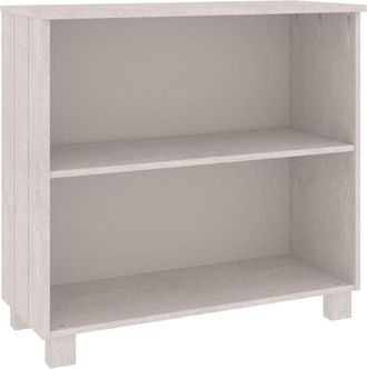 vidaXL Aparador Hamar Madera Maciza De Pino Blanca 85x35x80 Cm Vidaxl