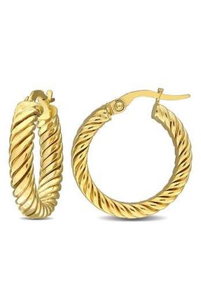 Delmar Twisted Hoop Earrings in Gold at Nordstrom Rack