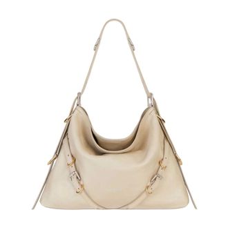 Givenchy Shoulder Bags, female, Beige, ONE SIZE, Voyou Medium Shoulder Bag