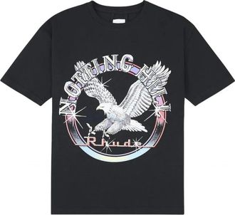 Rhude T-Shirts, male, Black, M, Notting Hill Eagle T-Shirt