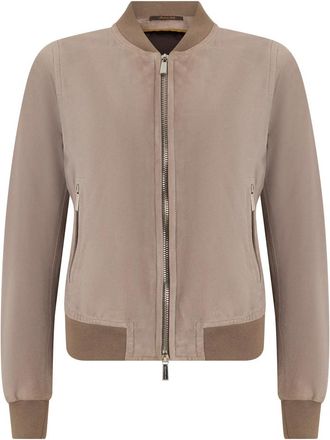 Moorer Lichte Bomberjack - Dames - Bomber jackets - Bruin - XS - Jassen