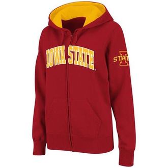Colosseum Womens Stadium Athletic Cardinal Iowa State Cyclones Arched Name Full-Zip Hoodie at Nordstrom, Size Medium