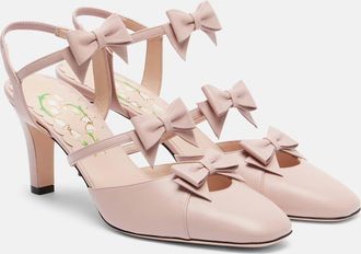 Valentino Garavani Pumps slingback Bowow 75 in pelle