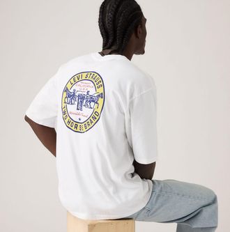 Levi's Half Sleeve Graphic Pocket Tee - Mens - XL - White