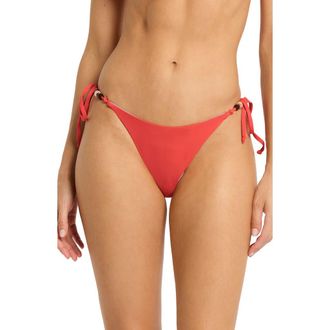Bond-Eye Anali Moderate Bikini Bottoms in Clay/Airy Blue at Nordstrom Rack, Size X-Small/small