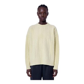 R&oacute;he Maglione a trecce - - Knitwear - Donna - Giallo - S