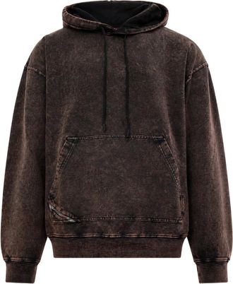 Diesel Heren, Sweatshirts & Hoodies, Bruin, Maat: L Katoen