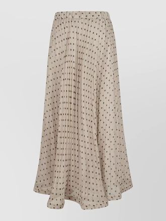 Parosh flowing skirt featuring polka dot pattern