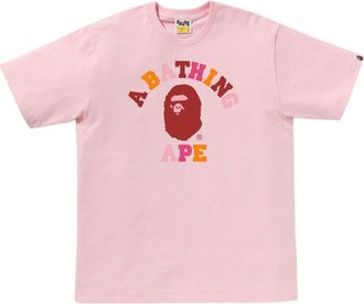 A Bathing Ape Colors College T-Shirt Pink 1L30-110-019-PNK