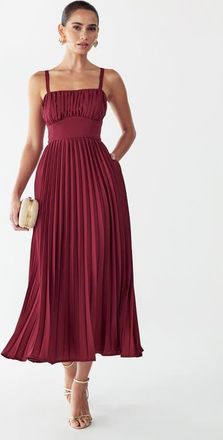 Willa Lucie Midi Dress in Burgundy at Nordstrom, Size 10