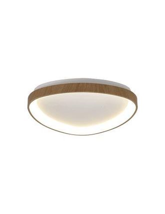 Mantra Mantra Plaf&oacute;n Led Triangular Niseko Ii Acabado Madera Con Mando, Regulable 2700k-5000k Grande O Peque&ntilde;o