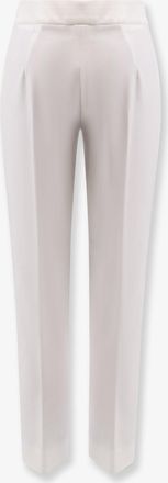 Max Mara Womens Trousers Pegno Viscose Blend White Polyamide Elastane