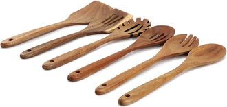MegaChef MegaChef 6pc Acacia Wood Kitchen Utensil Set