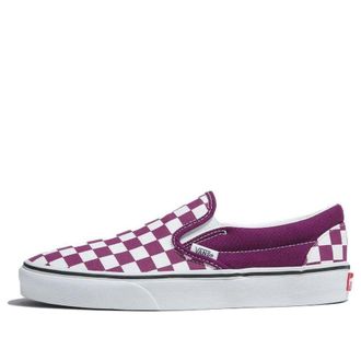 Vans (WMNS) Vans Classic Slip-On Checkerboard Purple VN000BVZDRV