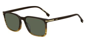BOSS 1749/G/S Asian Fit NNG/QT Mens Sunglasses Brown Size 55