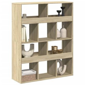 Berkfield Home Room Divider Sonoma Oak 100x33x125.5 cm Engineered Wood in Light Tan