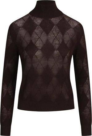 Ballantyne Turtleneck Trui - Dames - Truien - Bruin - Maat: XS Wol