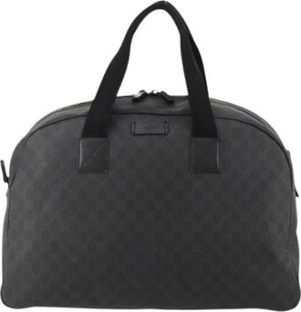 Gucci Pre-owned Weekend Bag - Dames - Vintage Weekendtas - Zwart - ONE Size - Leer - Vintage