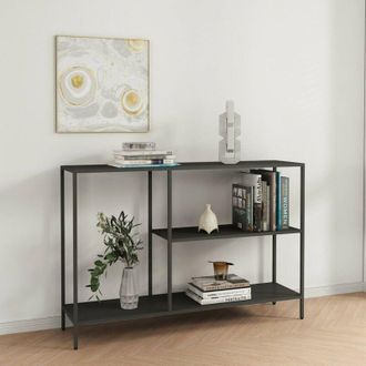 Dmora Consola Uva, Mesa Multiusos, Gabinete De Soporte, Escritorio De Pasillo, 120x30 H80 Cm, Pizarra - Dmora