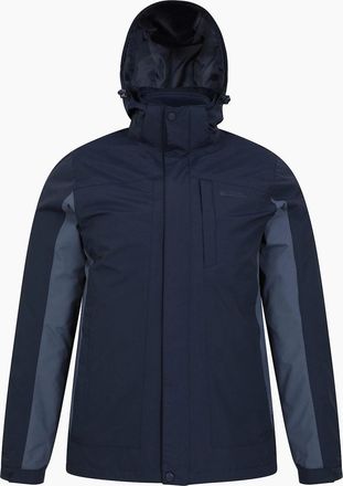 Mountain Warehouse Mens Mountain Warehouse Mens Thunderstorm 3 in 1 Waterproof Jacket - Navy - Size: 38/Regular