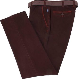 Br&uuml;hl Mens Venice B Turn Autumn Weight Chinos - Red - W38 L30