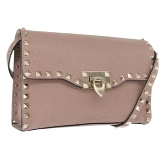 Valentino Pre-owned Cross Body Bags, female, Pink, Size: ONE SIZE Pre-owned Leather Shoulder Bag