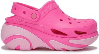 Crocs Clogs, female, Pink, Size: 11 US Bubble Crush Mules for Women